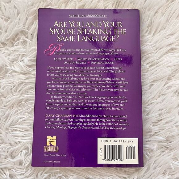 The five love languages book by Gary Chapman expressing heartfelt commitment - Picture 2 of 4